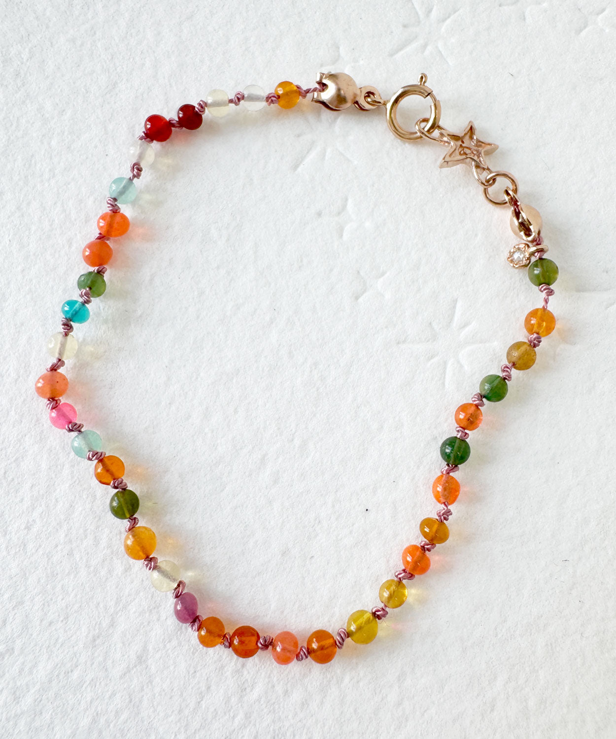 Disco Autumnal Ethiopian Opal Bead Bracelet