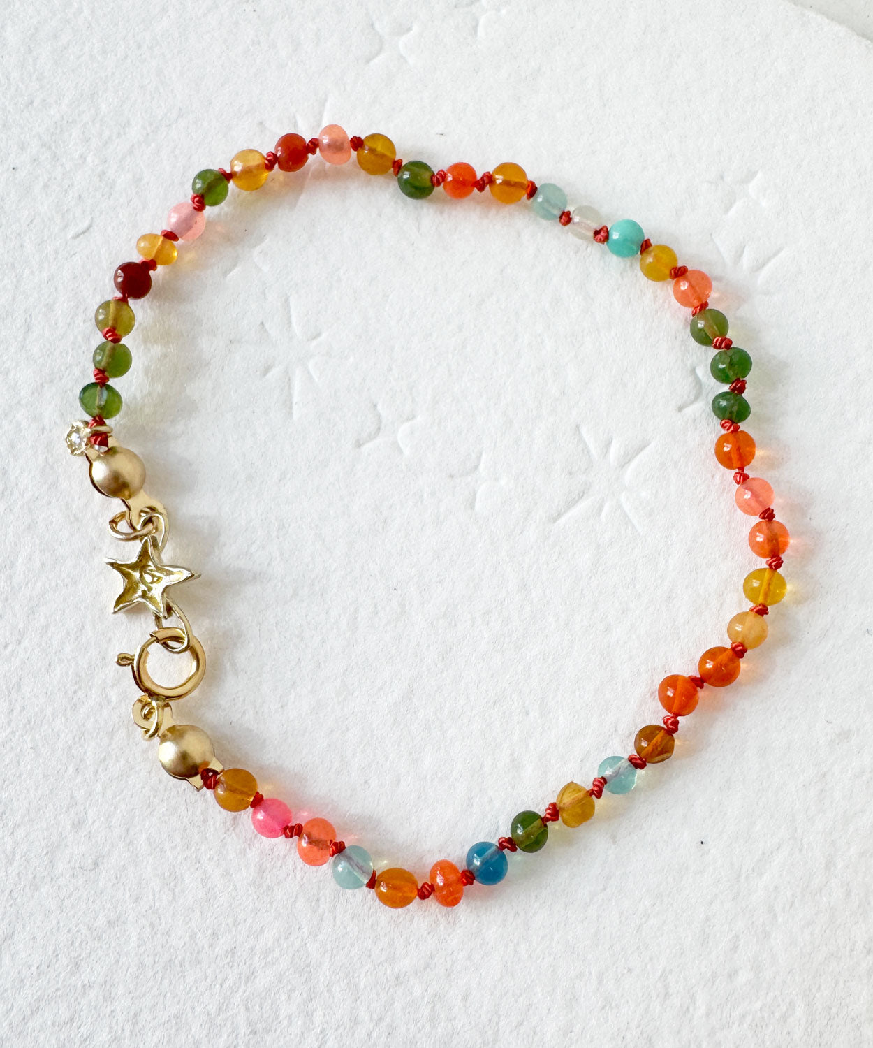 Disco Autumnal Ethiopian Opal Bead Bracelet