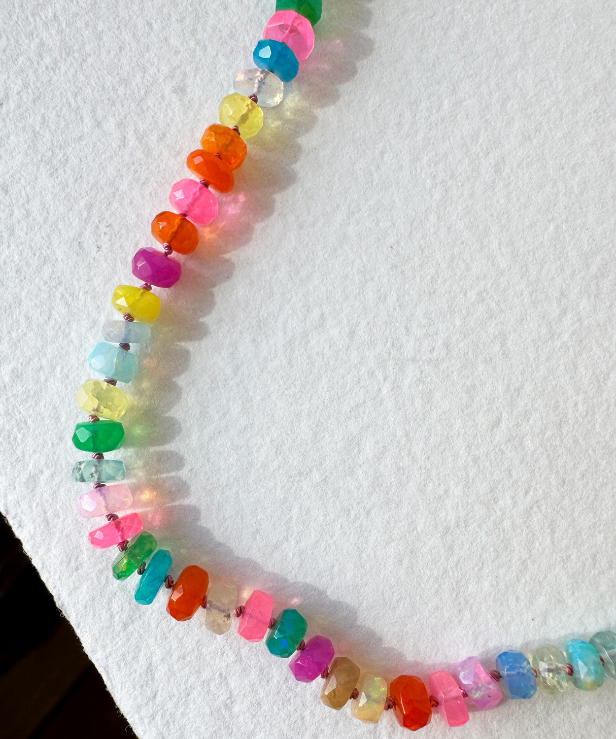 Disco Candy Ethiopian Opal Bead Necklace