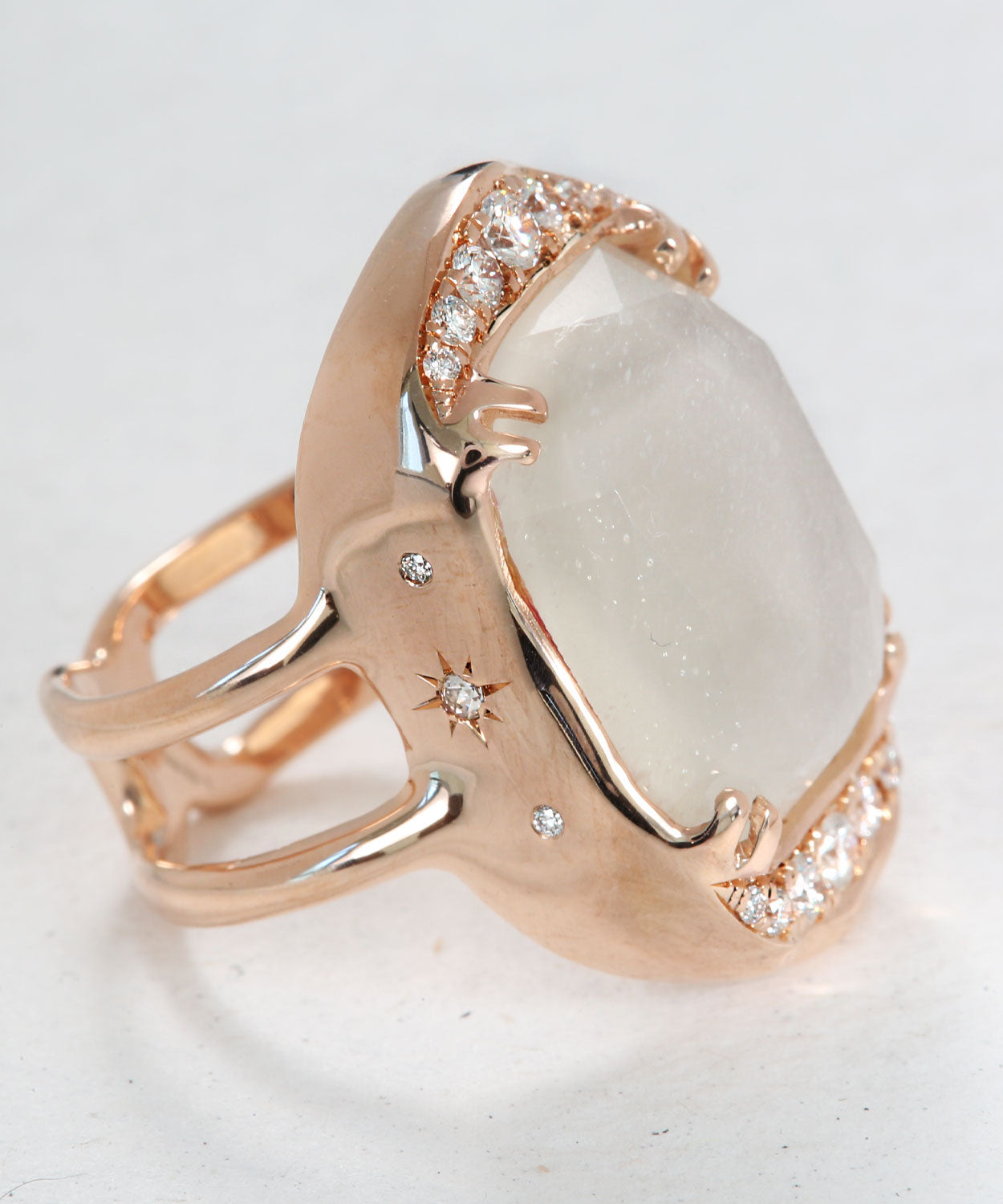 Galactic Moonstone Ring