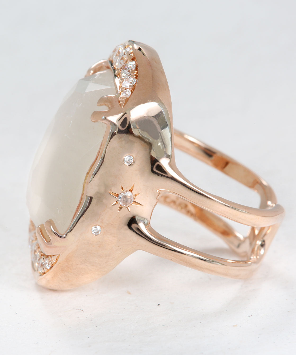 Galactic Moonstone Ring