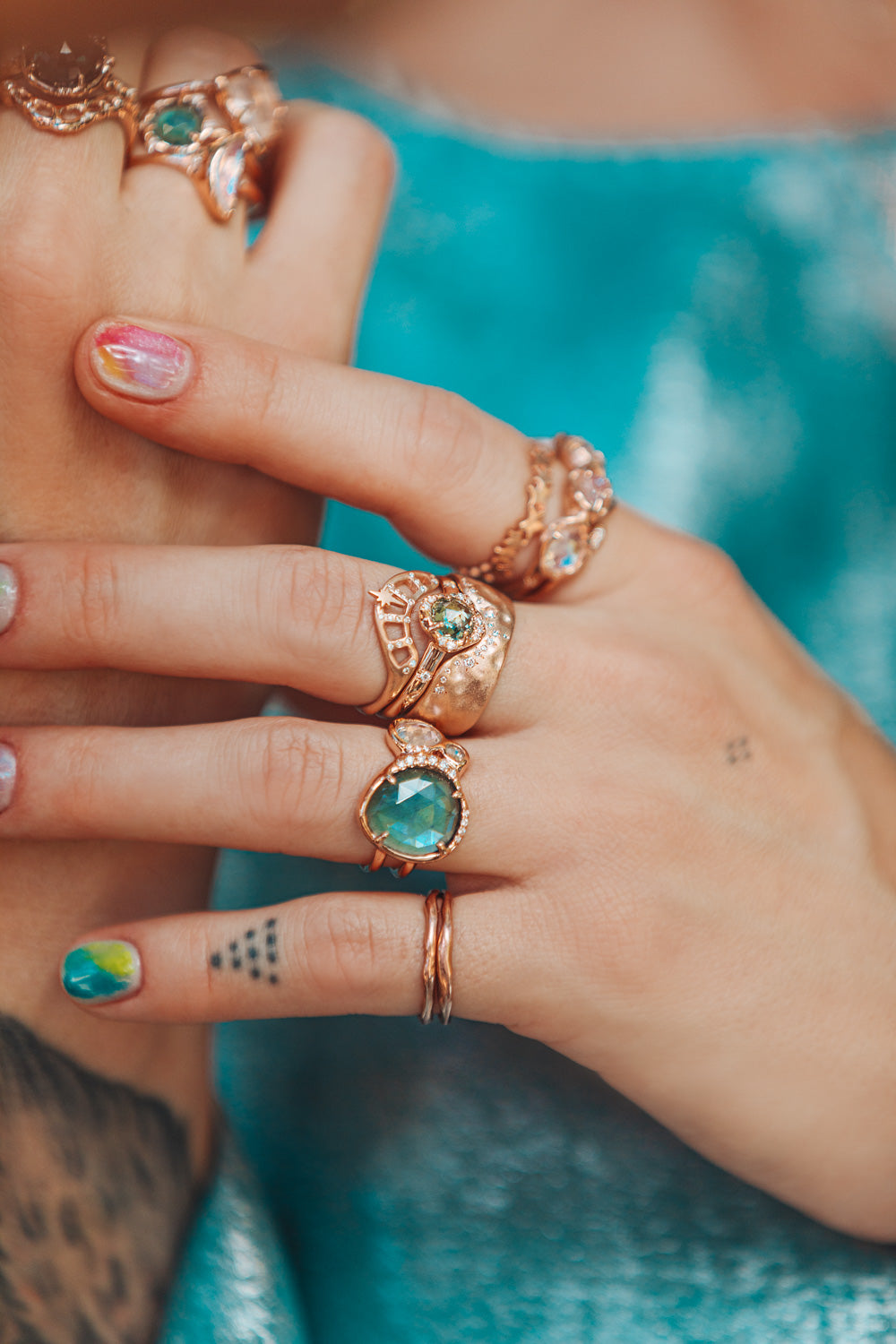 Infinite Love Green Sapphire Ring