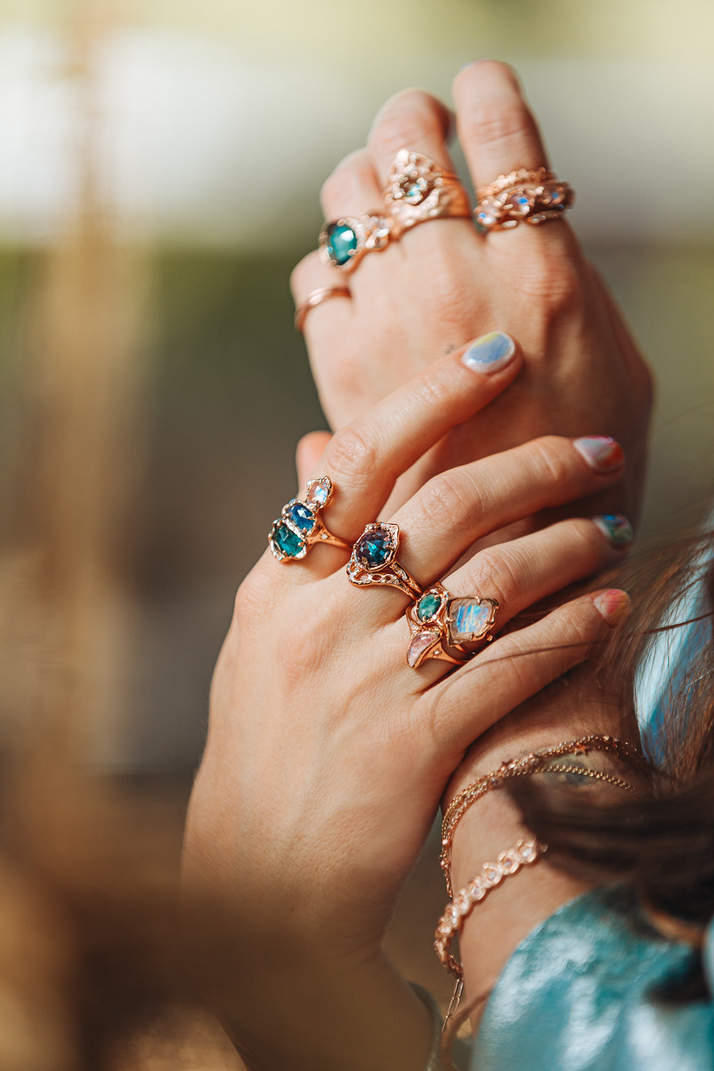Infinite Love Alexandrite Light and Scallop Stack
