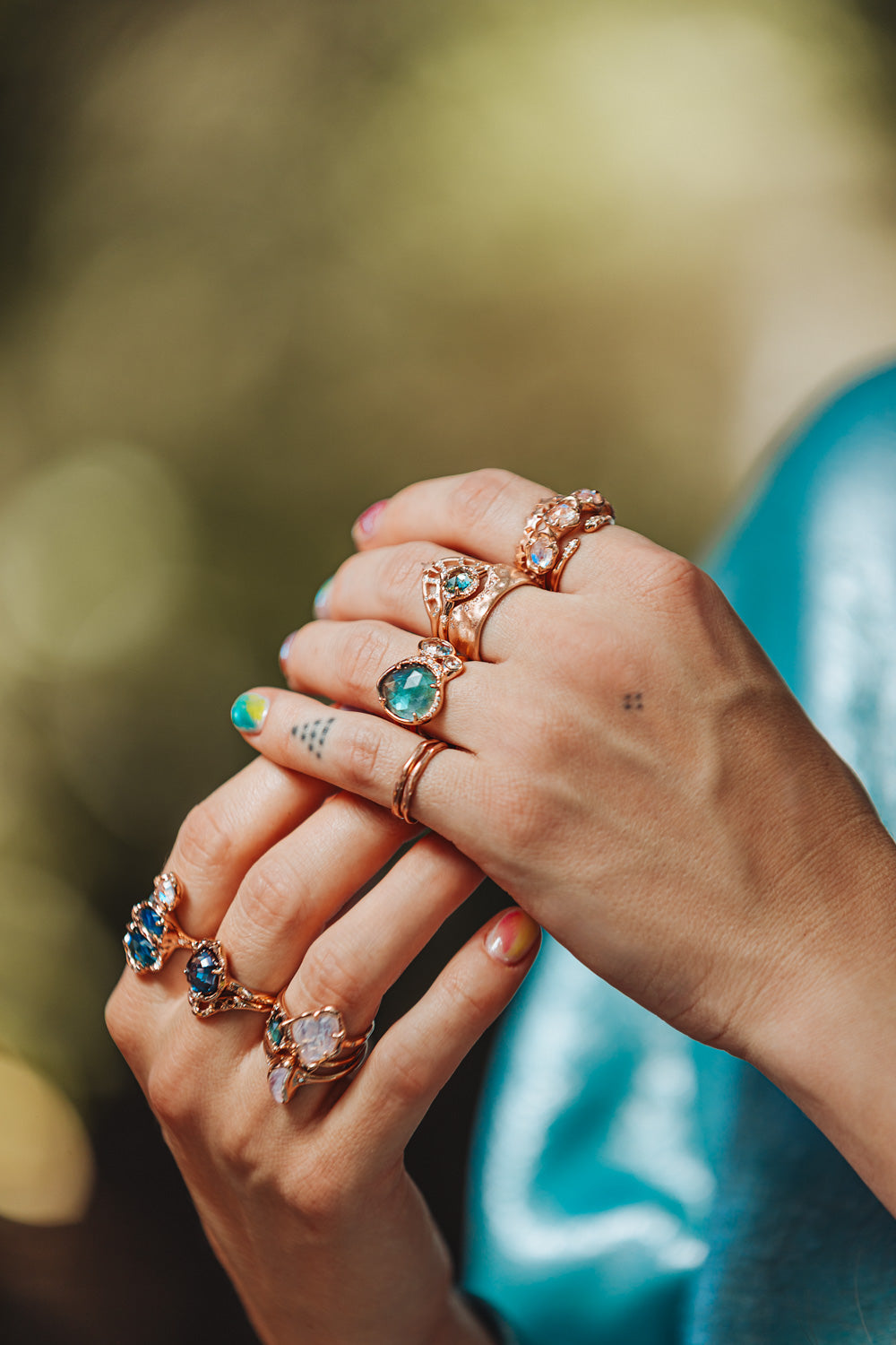 Infinite Love Green Sapphire Ring