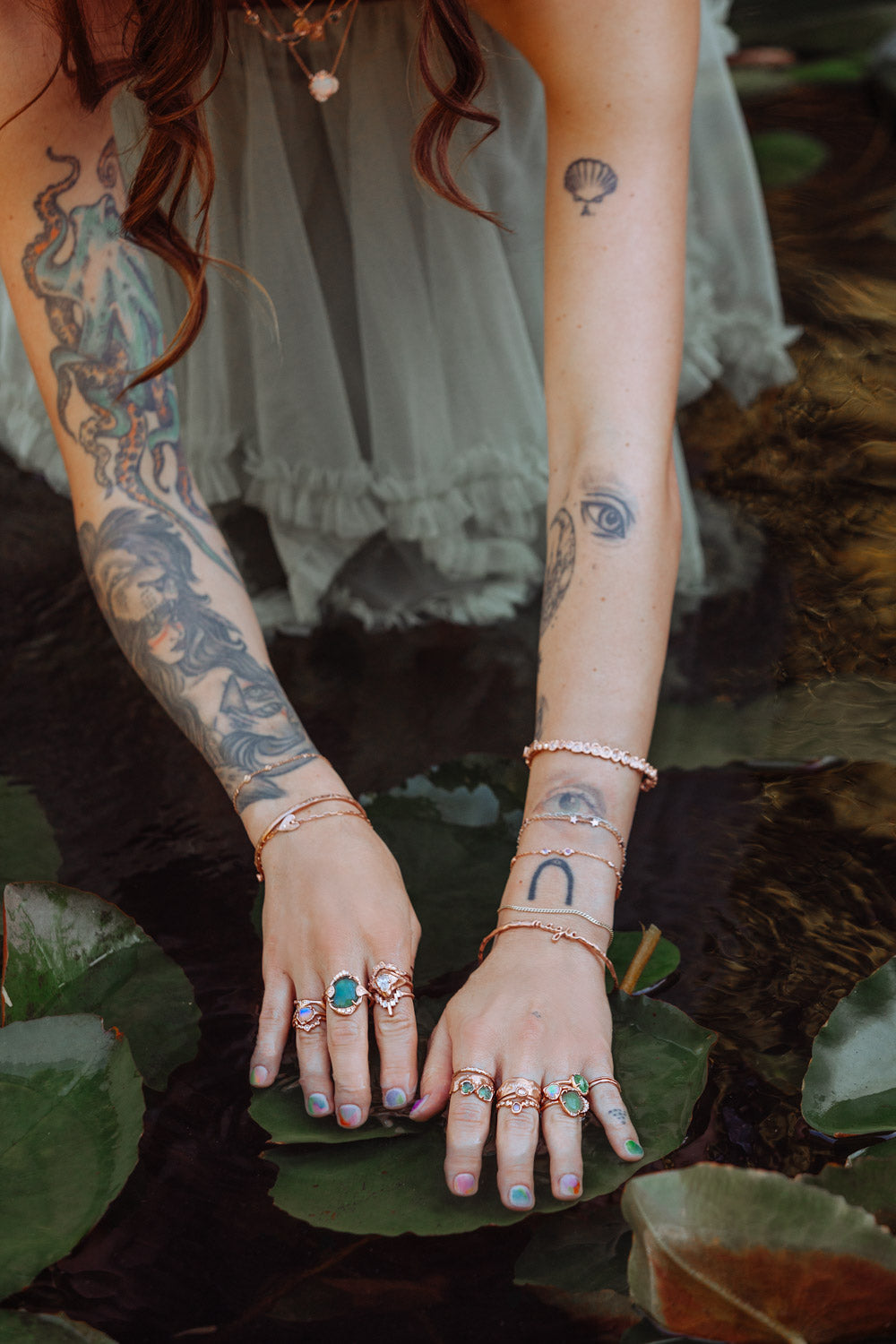 Galactic Emerald Ray of Light Band