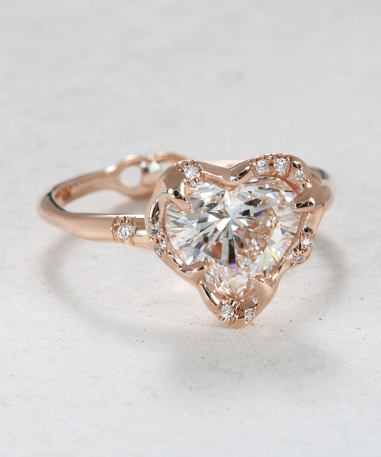 Infinite Love Heart Shape Diamond Ring