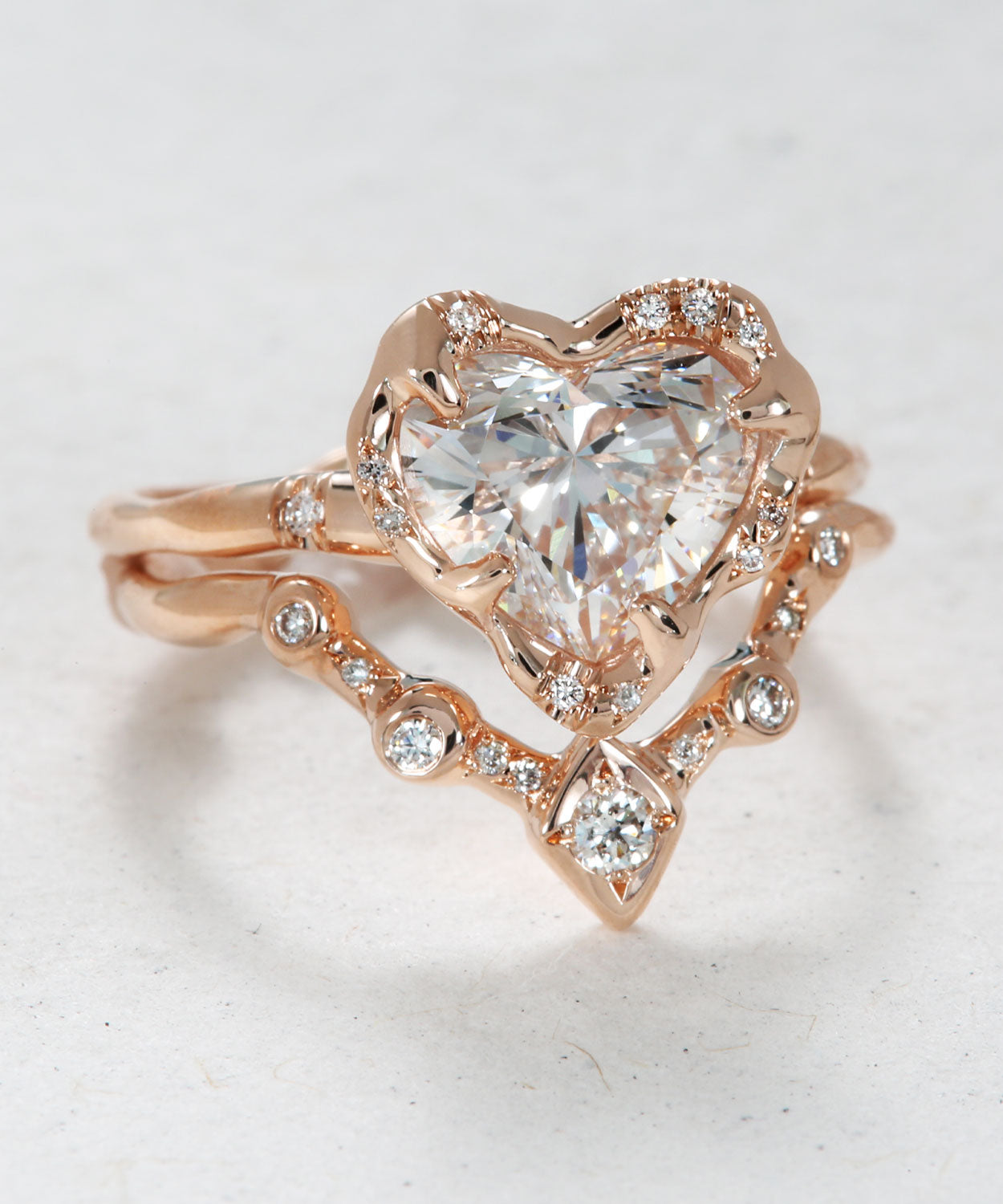 Infinite Love Heart Shape Diamond and Ethereal Stack