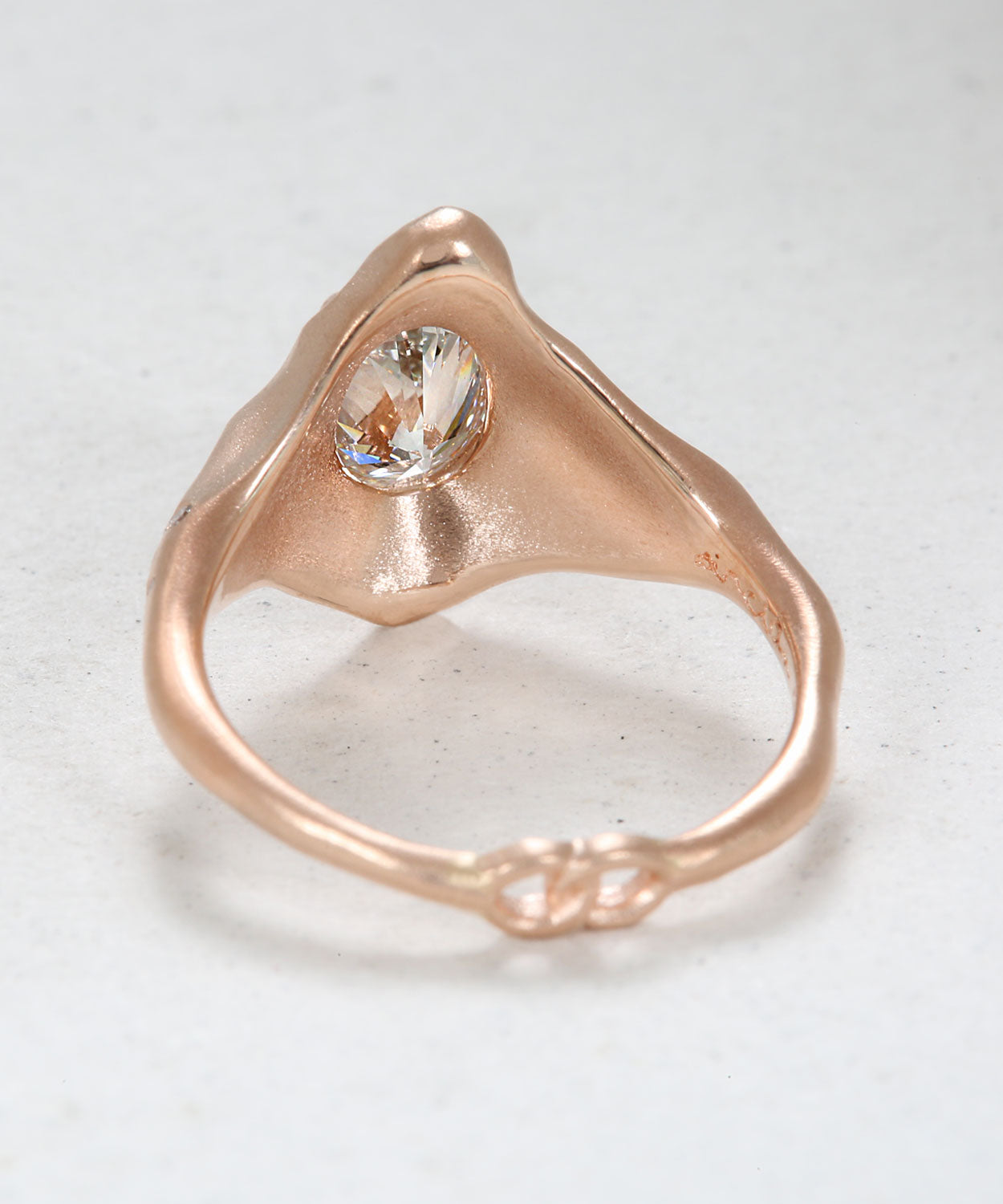 Infinite Love Pear Shape Diamond Engagement Ring