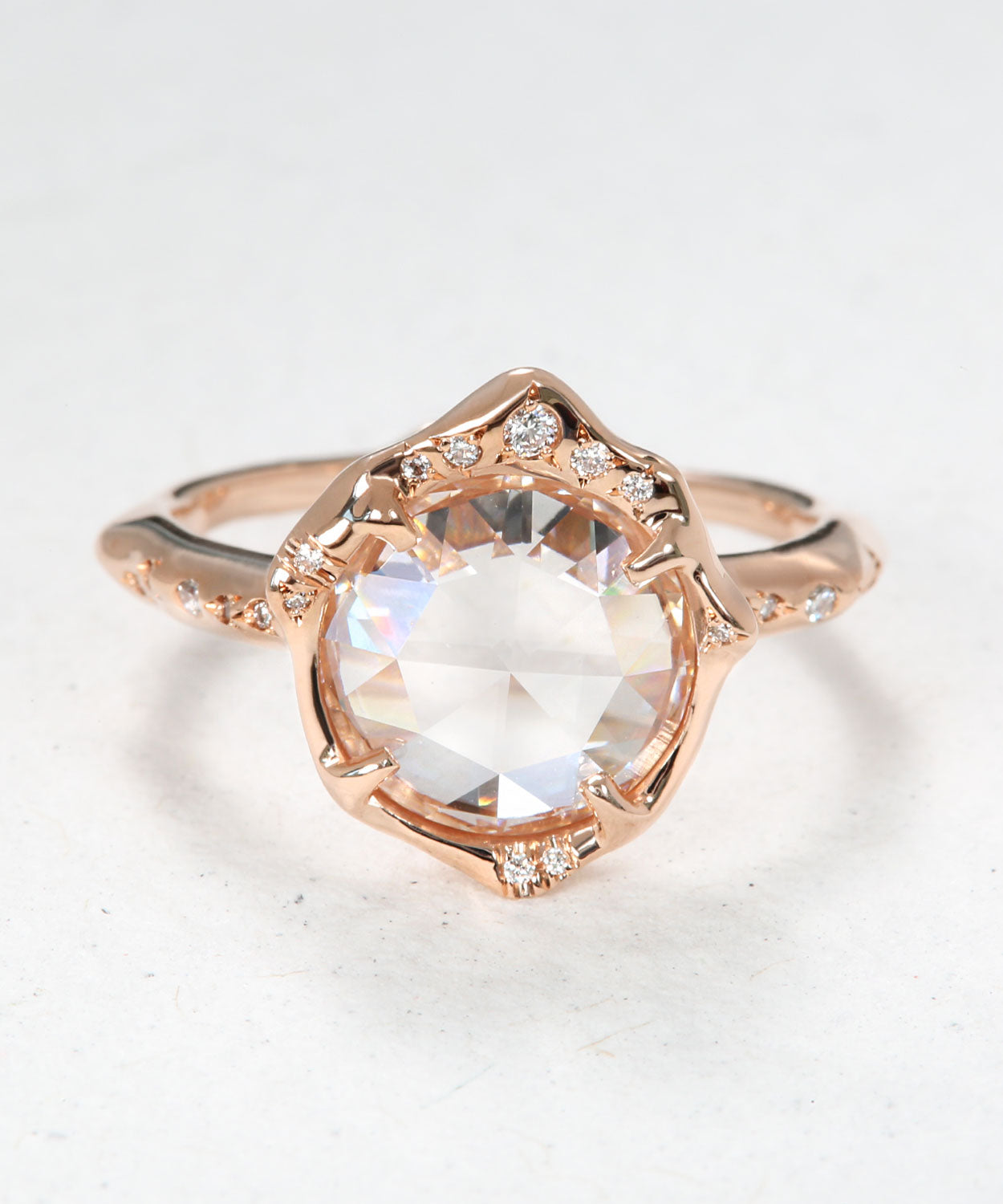 Infinite Love Rose Cut Diamond Ring
