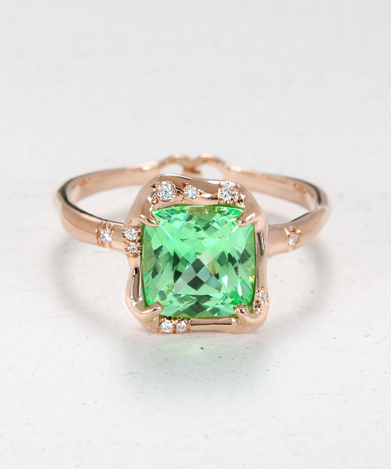Infinite Love Teal Sapphire Engagement Ring