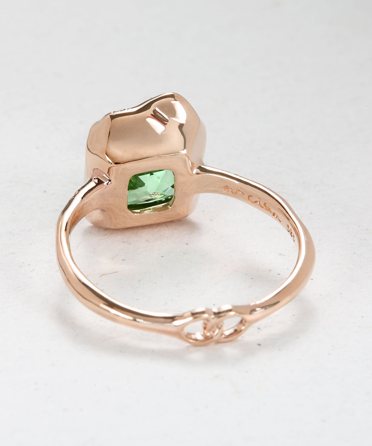 Infinite Love Teal Sapphire Engagement Ring