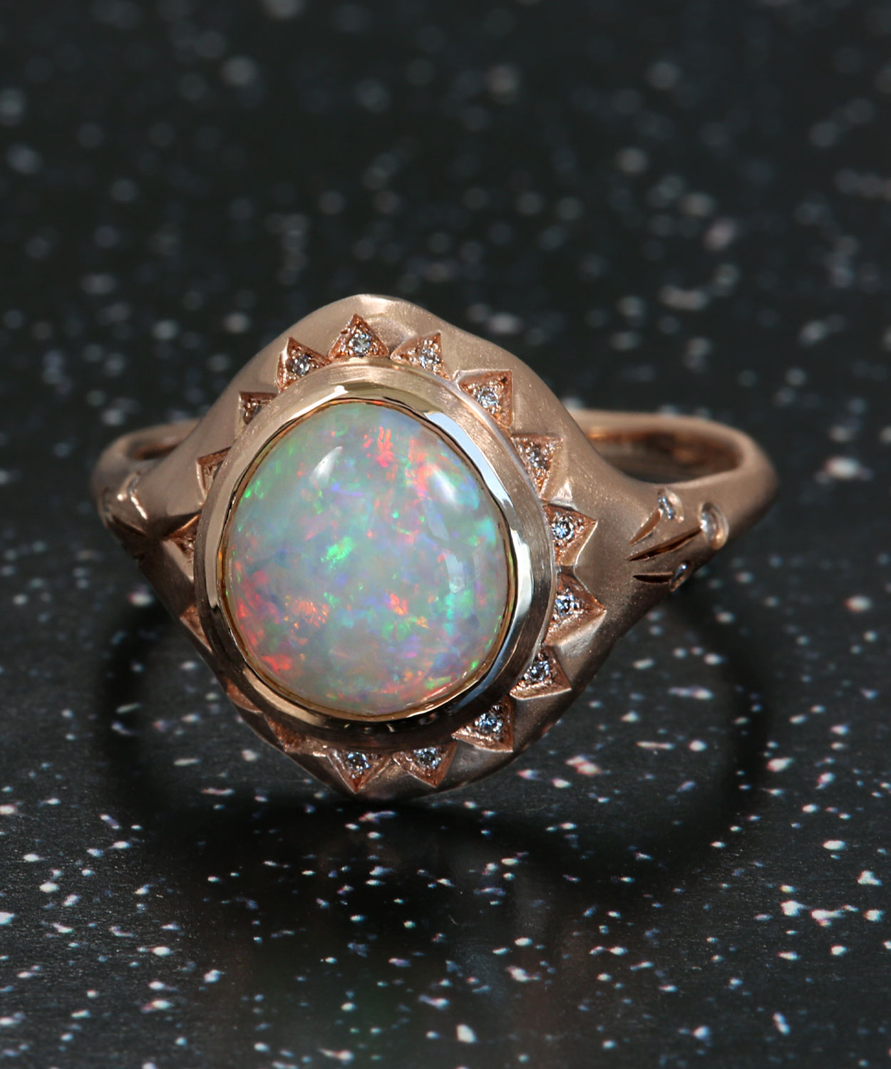 My Sunshine Etheric Gem Flash Opal Ring