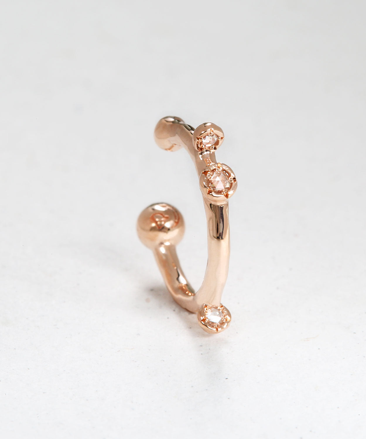 Rose Cut Diamond Ear Hug