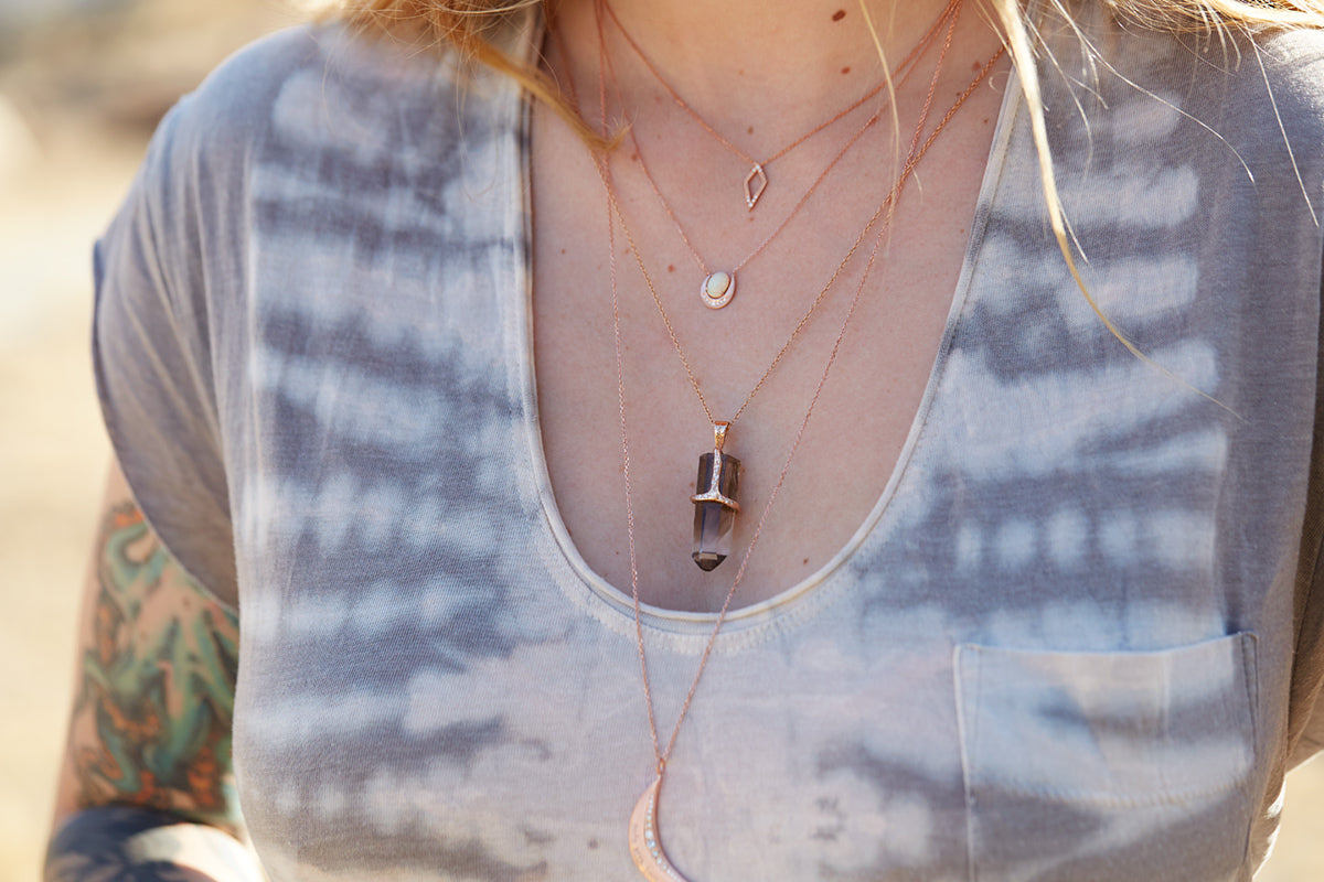 Smoky Quartz Healing Stone Necklace