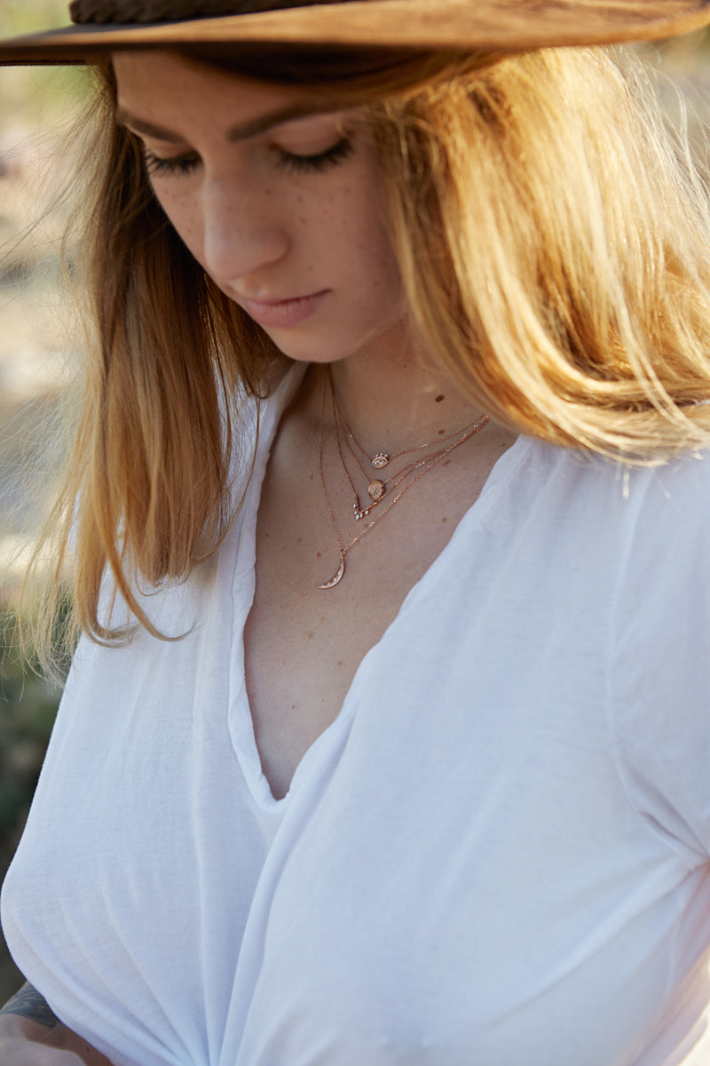 Moon And Stars Necklace