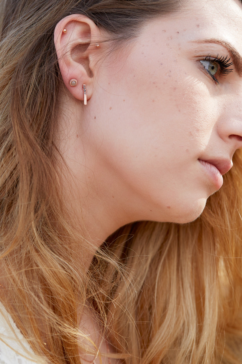 Pave Bar Earrings