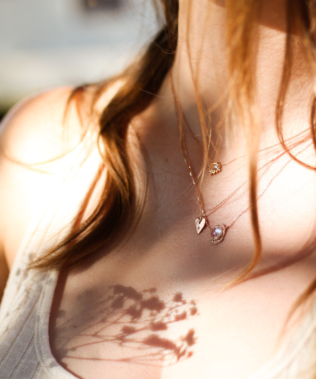 Little Heart Plate Necklace