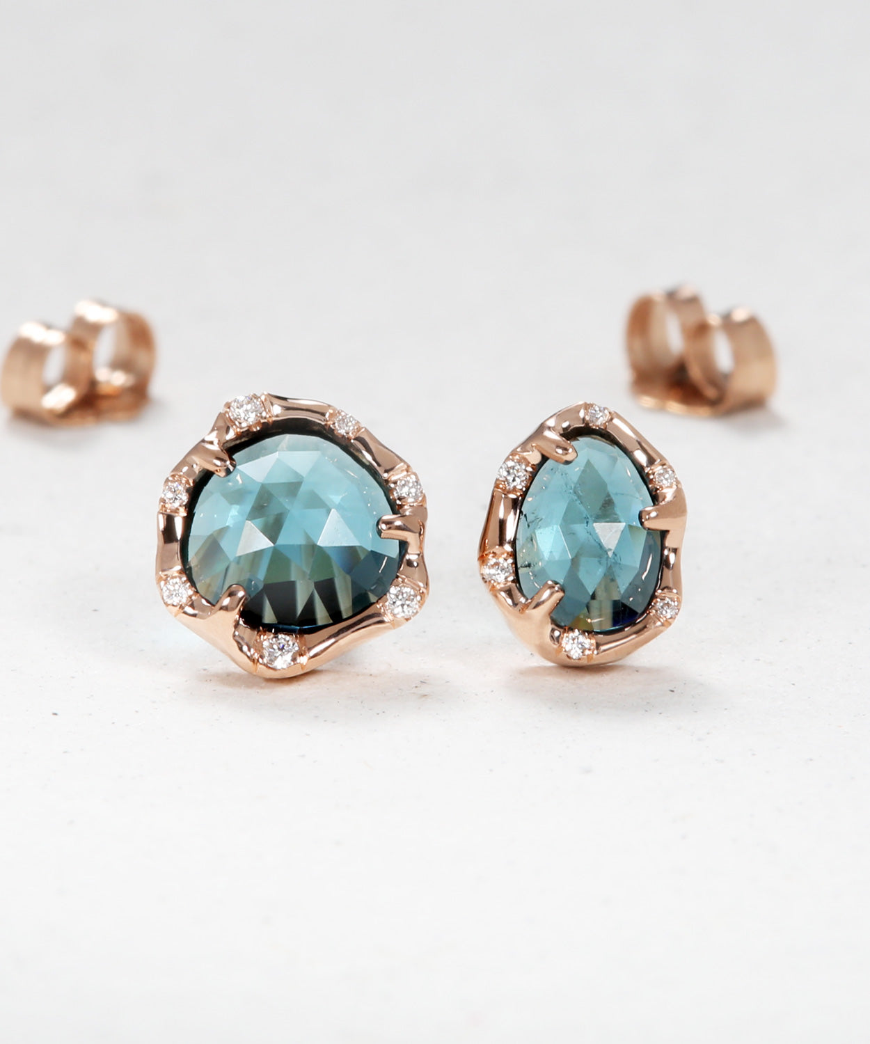 Blue Tourmaline Drop Earrings