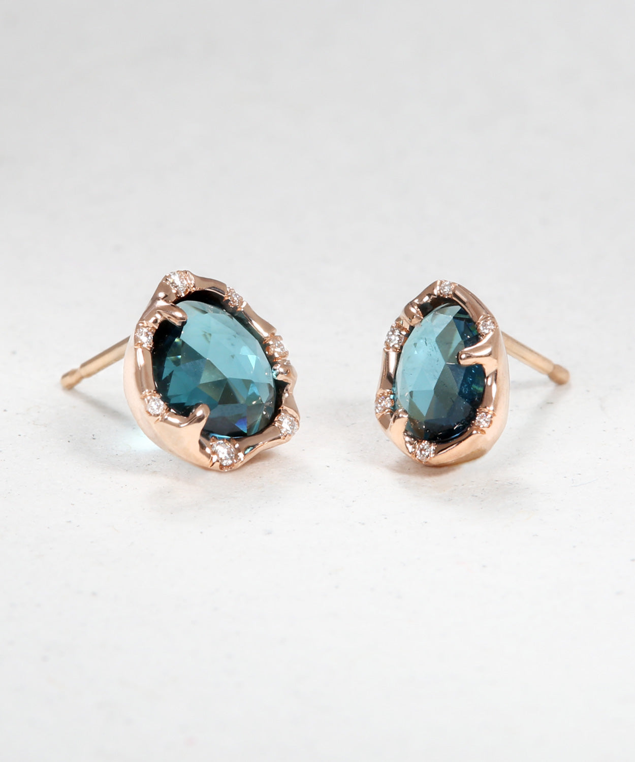 Blue Tourmaline Drop Earrings