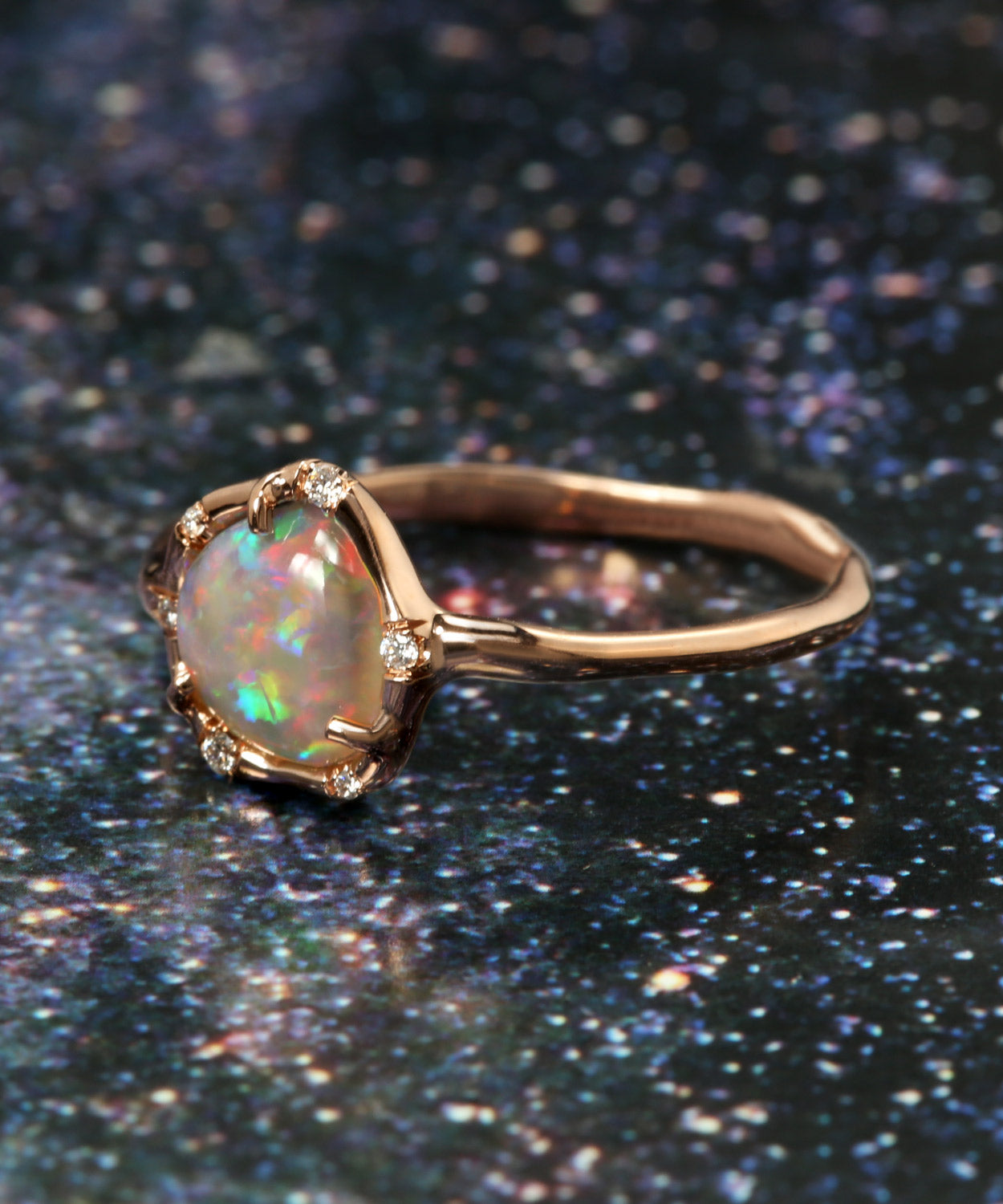 Cosmic Light Multicolor Dusk Opal Ring