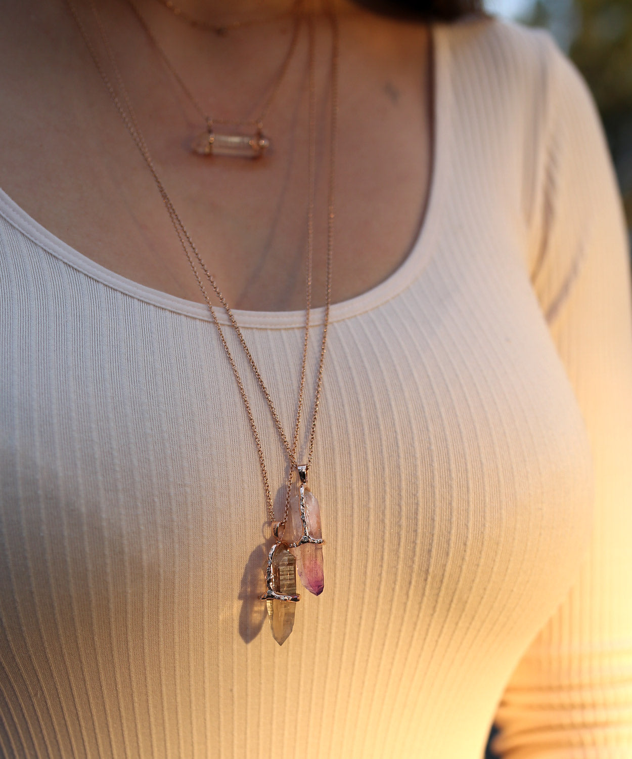 Smoky Quartz Healing Stone Necklace