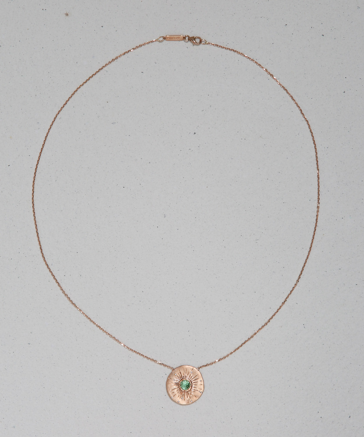 Etched Sea Disc Necklace