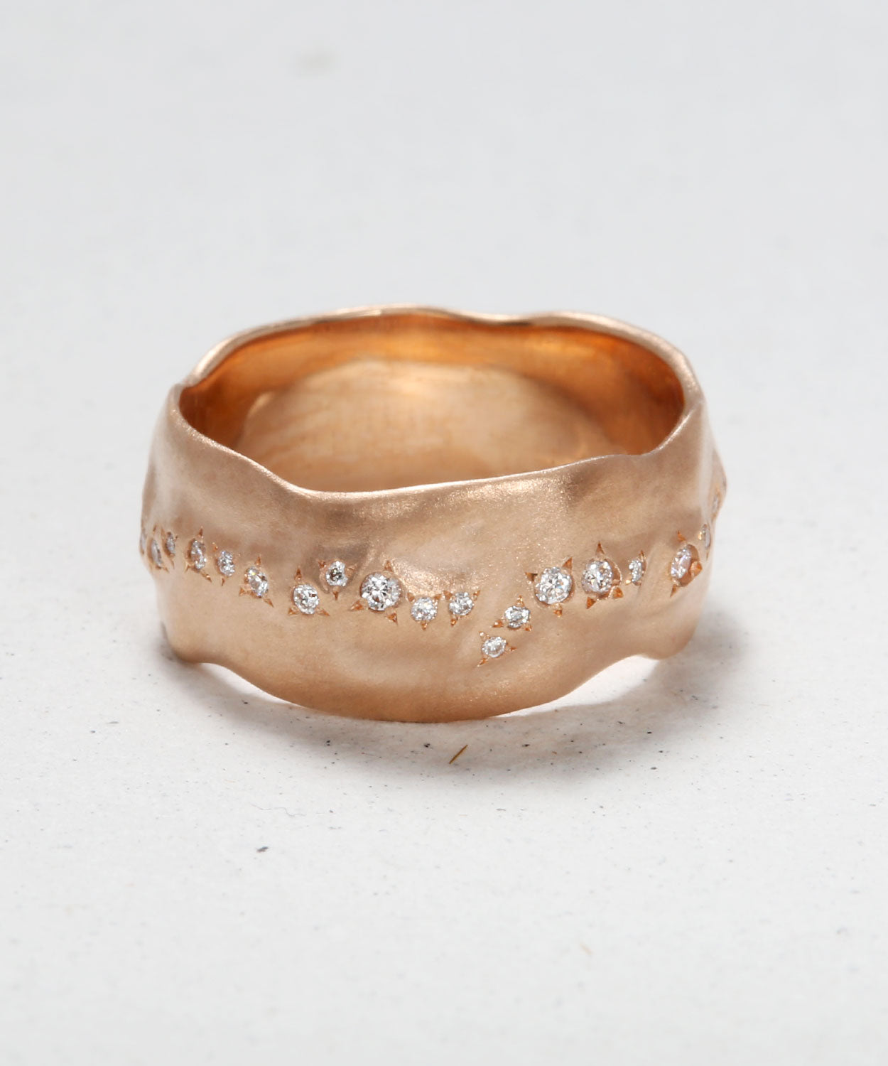 Flowing Diamond Eternity Band