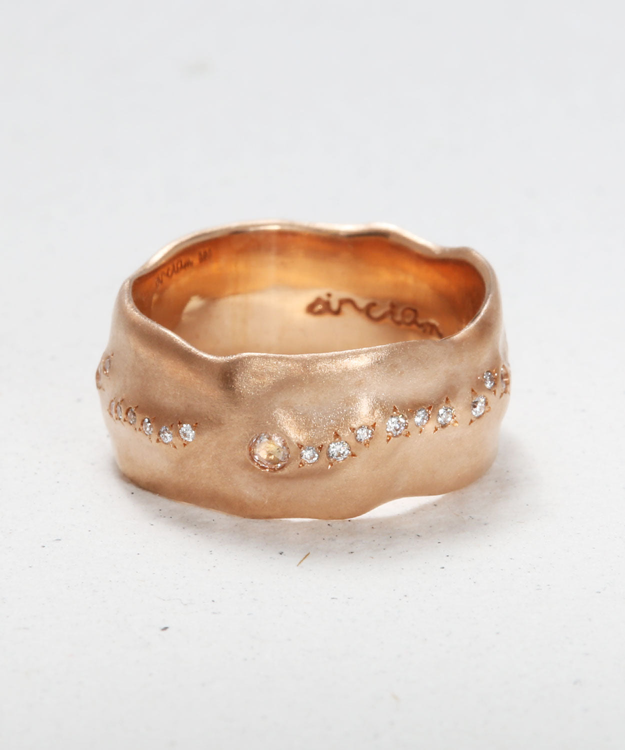 Flowing Diamond Eternity Band