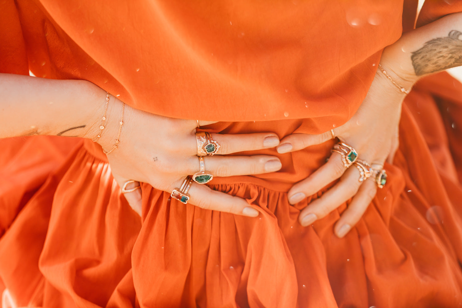 Trailing Diamond Stacking Band