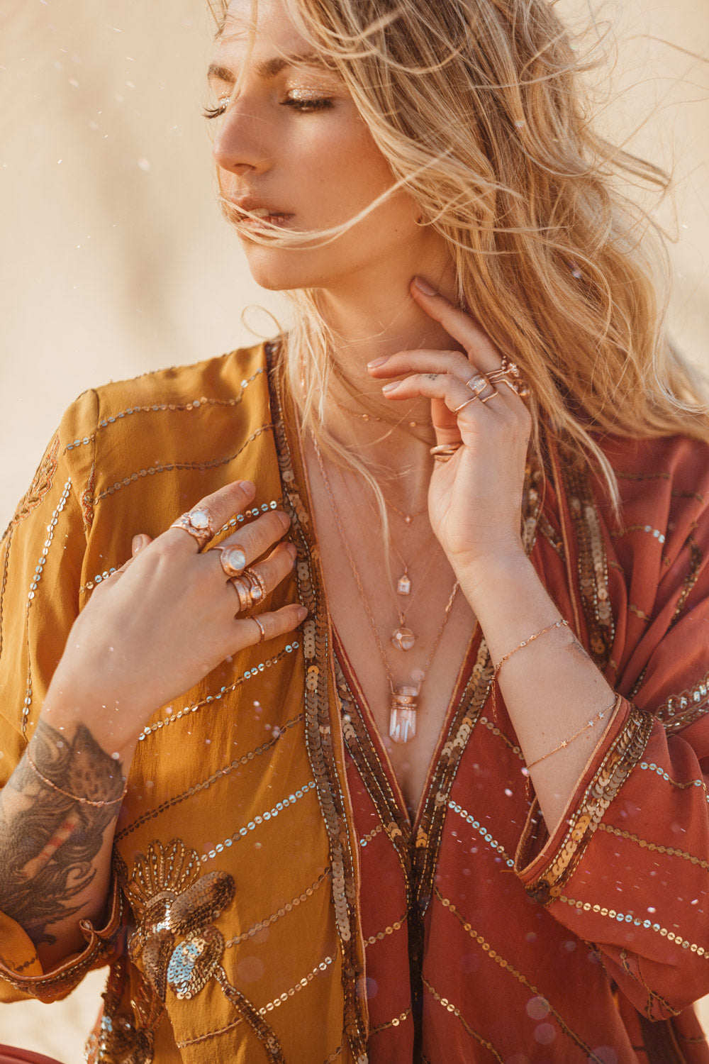 Starlight Star Bright Healing Crystal Necklace