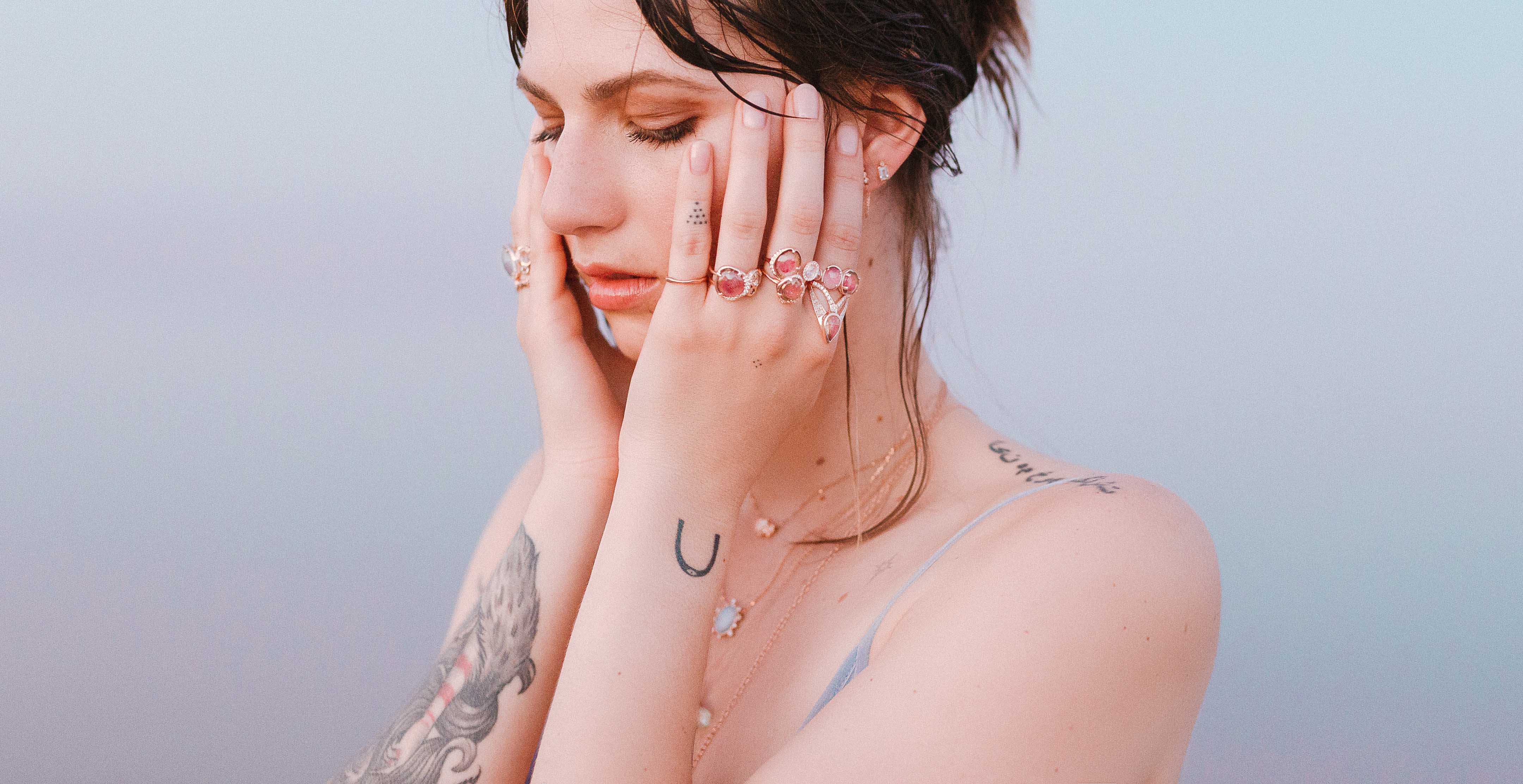 Aquamarine Milgrain Studs