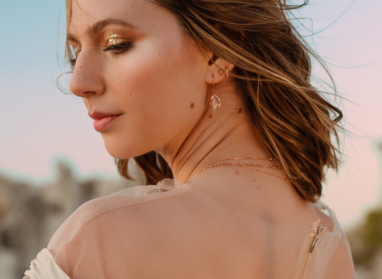 Melted Hoop Earrings