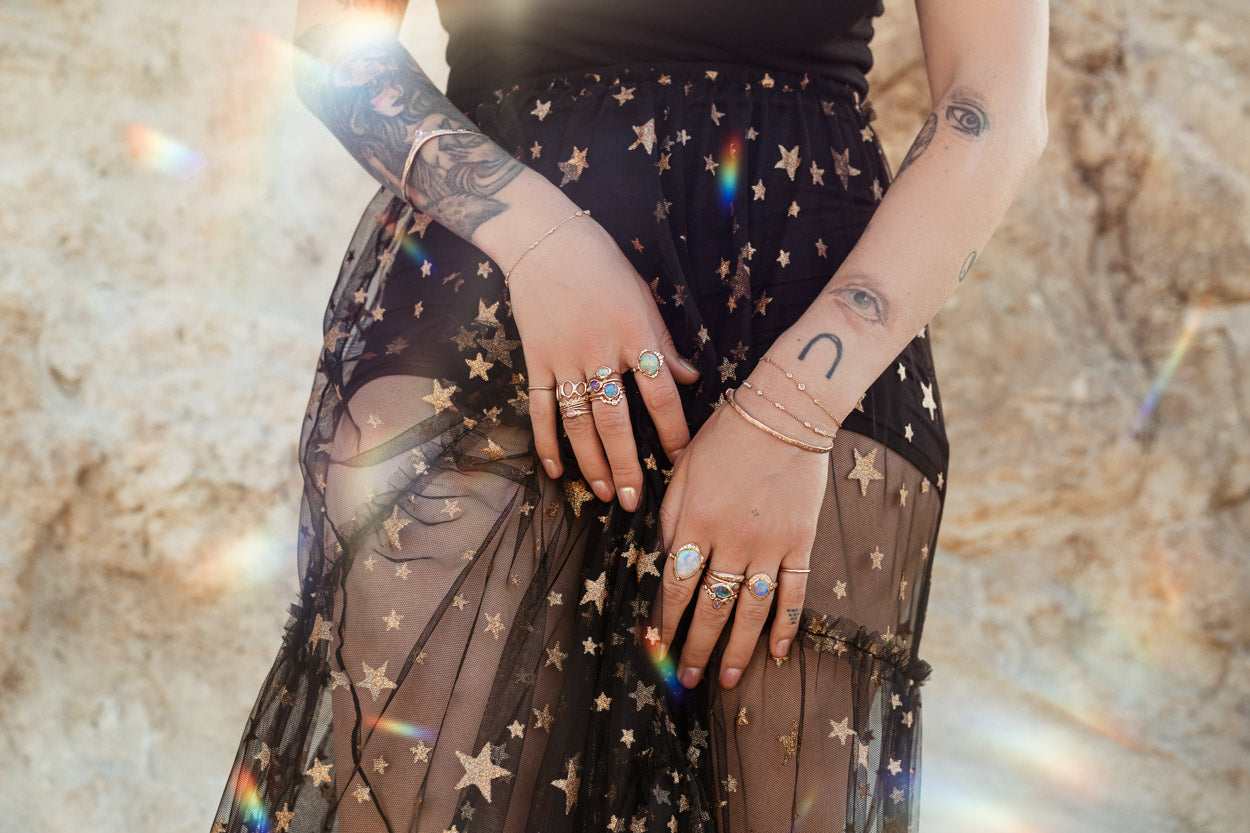 Thin Celestial Diamond Bangle