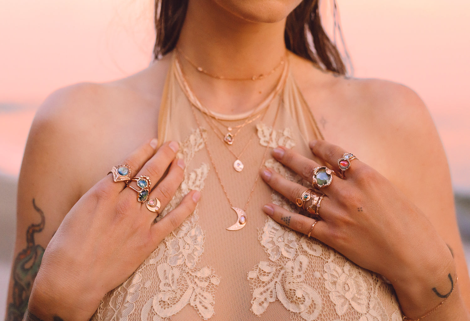 Little Moon Plate Ring