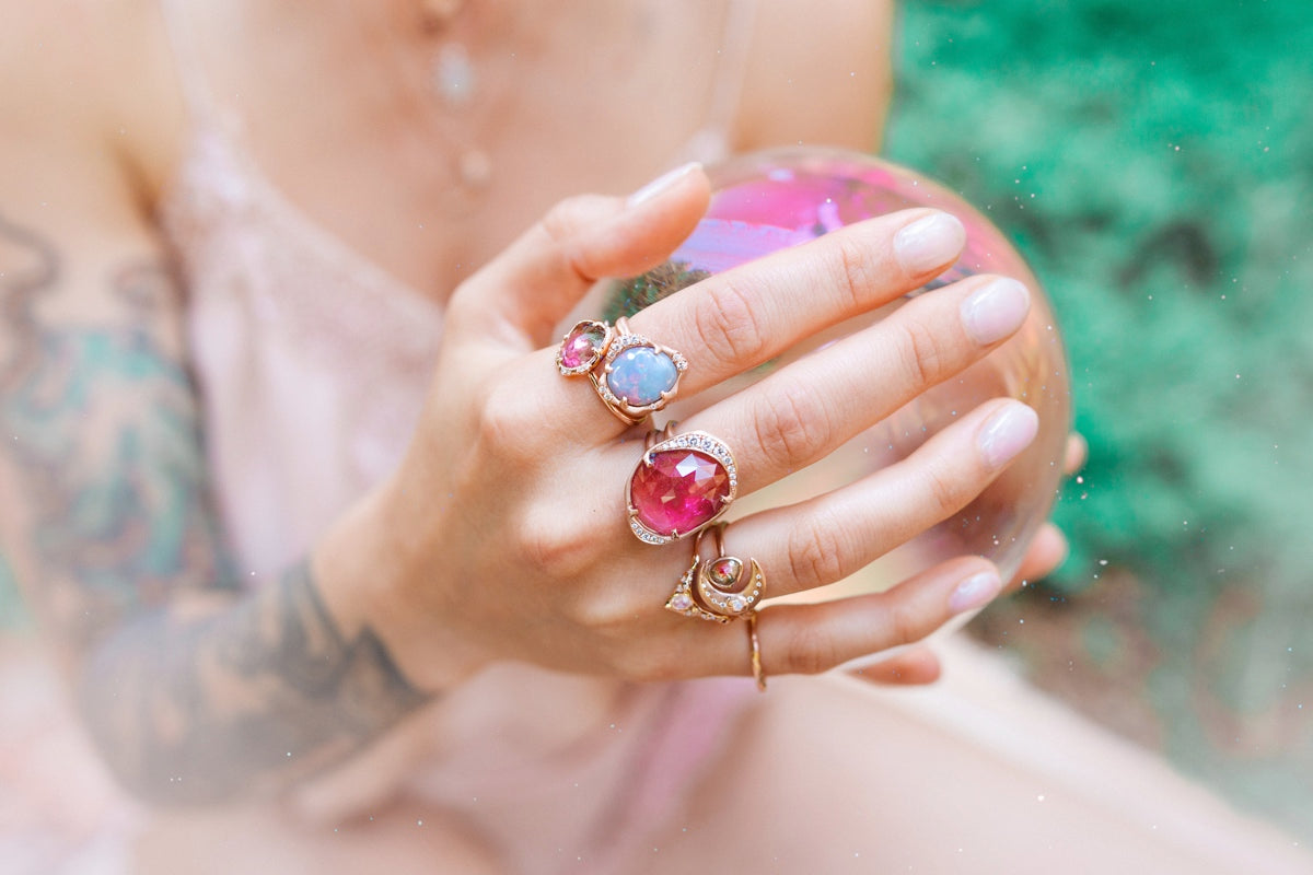 Shimmering Moon Ring