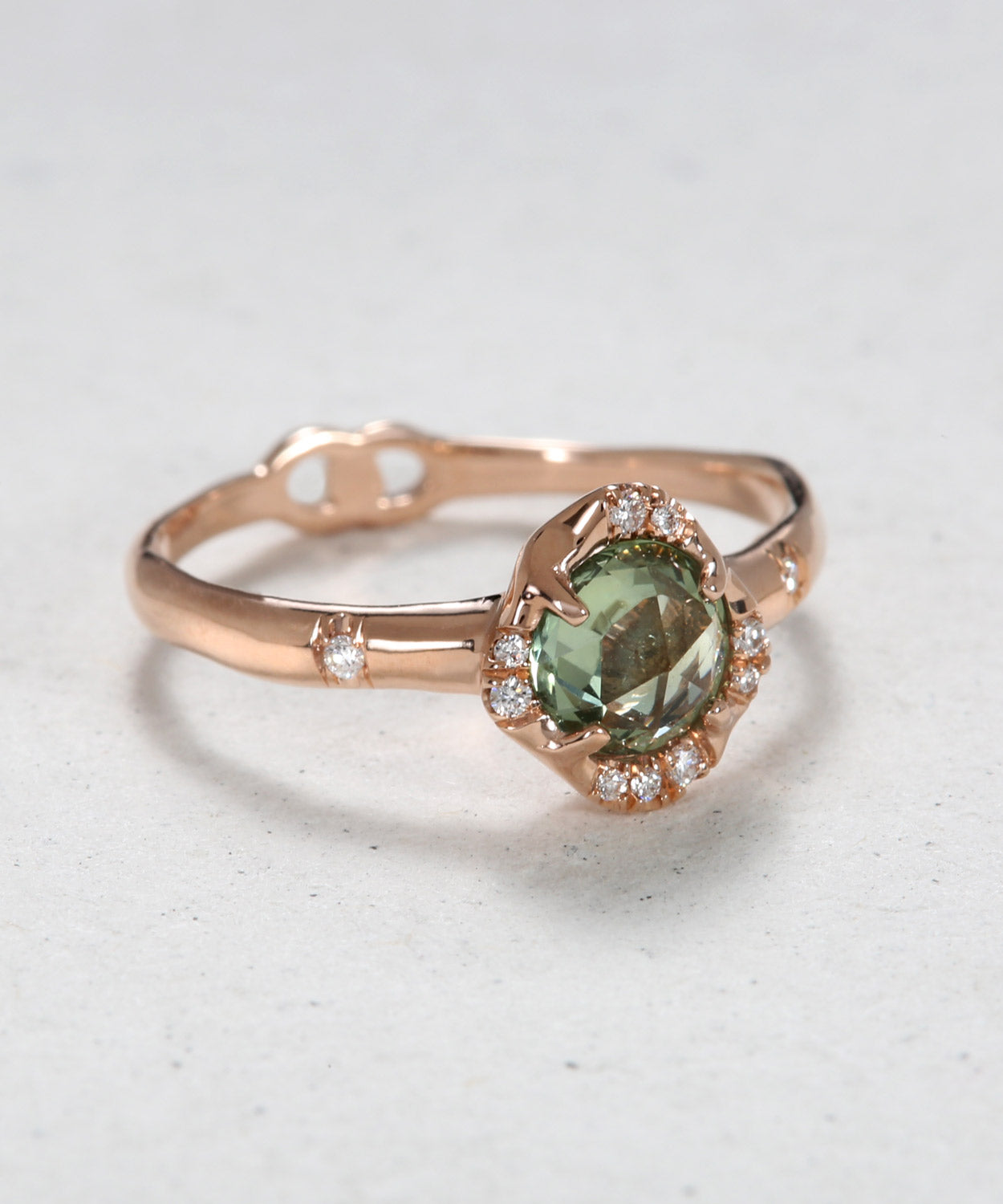 Infinite Love Green Sapphire Ring