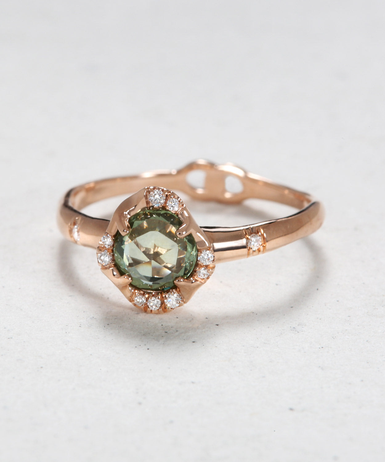 Infinite Love Green Sapphire Ring