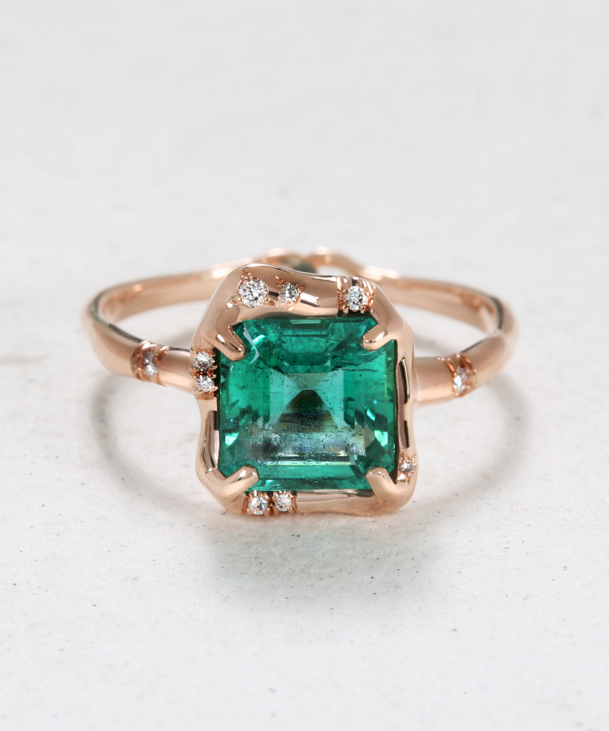 Infinite Love Emerald Engagement Ring