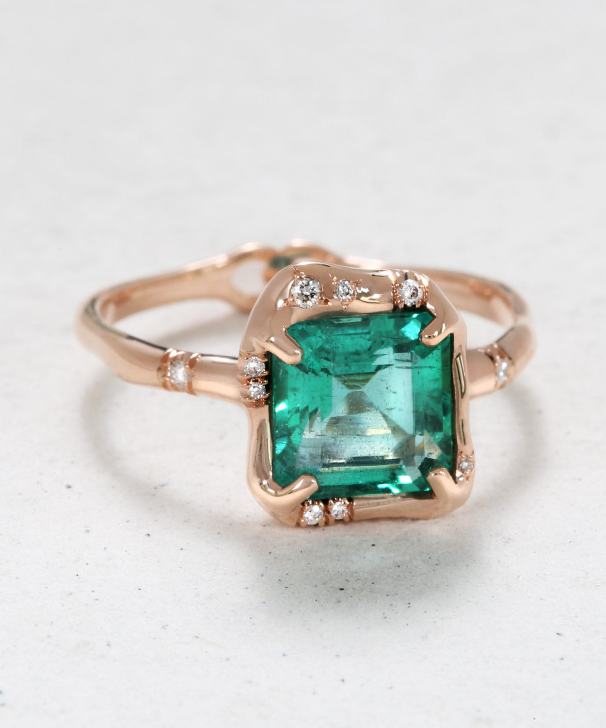 Infinite Love Emerald Engagement Ring