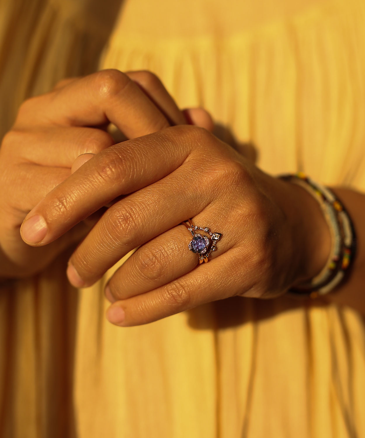 Infinite Love Blue Sapphire and Ethereal Stack
