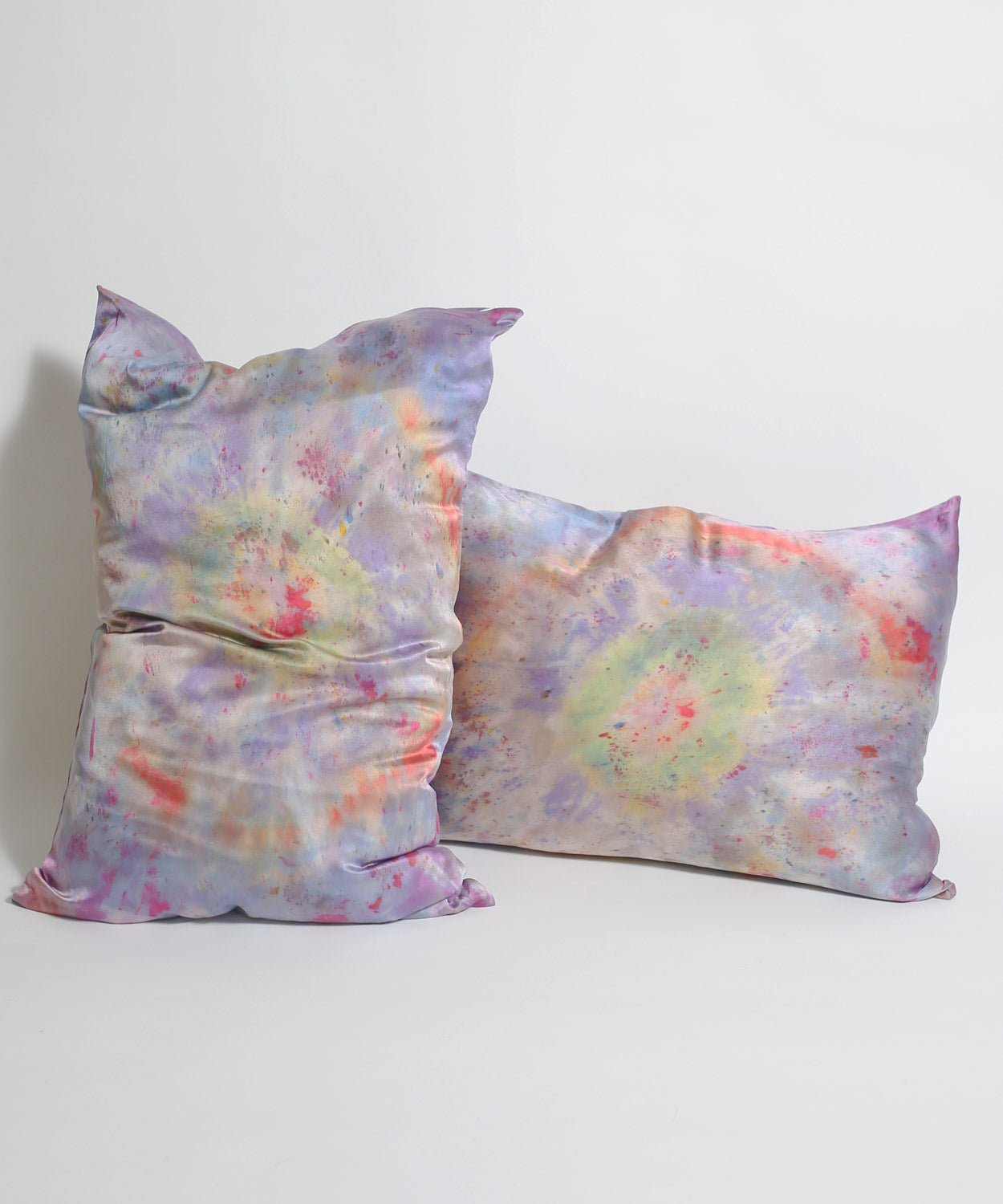 Hand Dyed Silk Pillowcase Set in Lunar