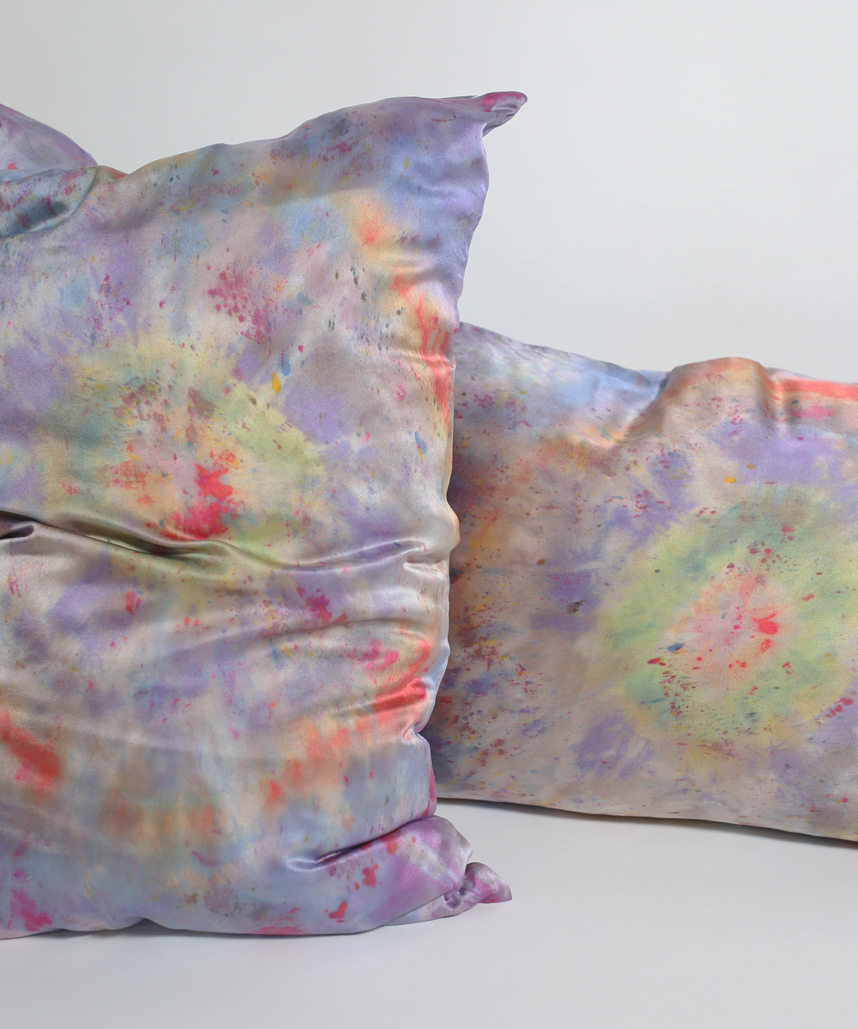 Hand Dyed Silk Pillowcase Set in Lunar