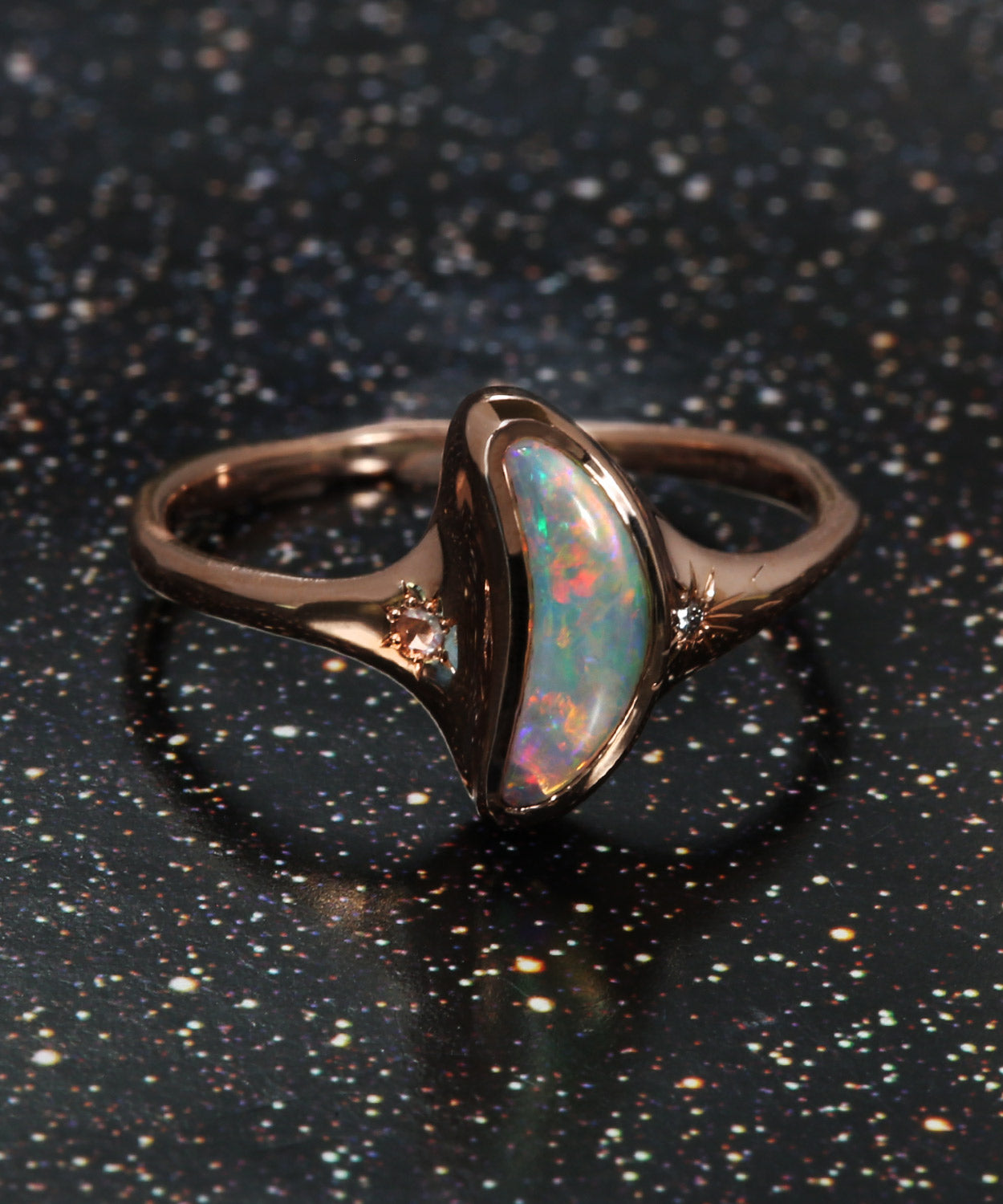 Nana Moon Dream State Flash Opal Ring