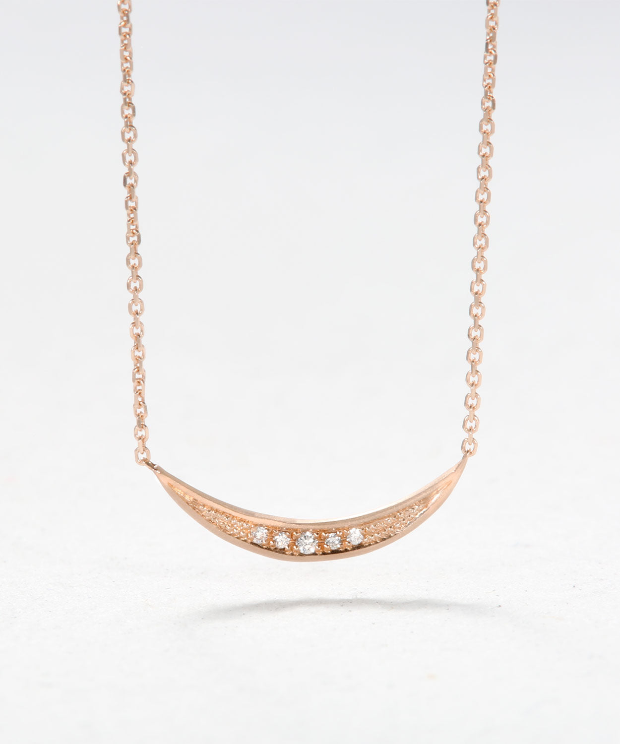 Pave Moon Necklace