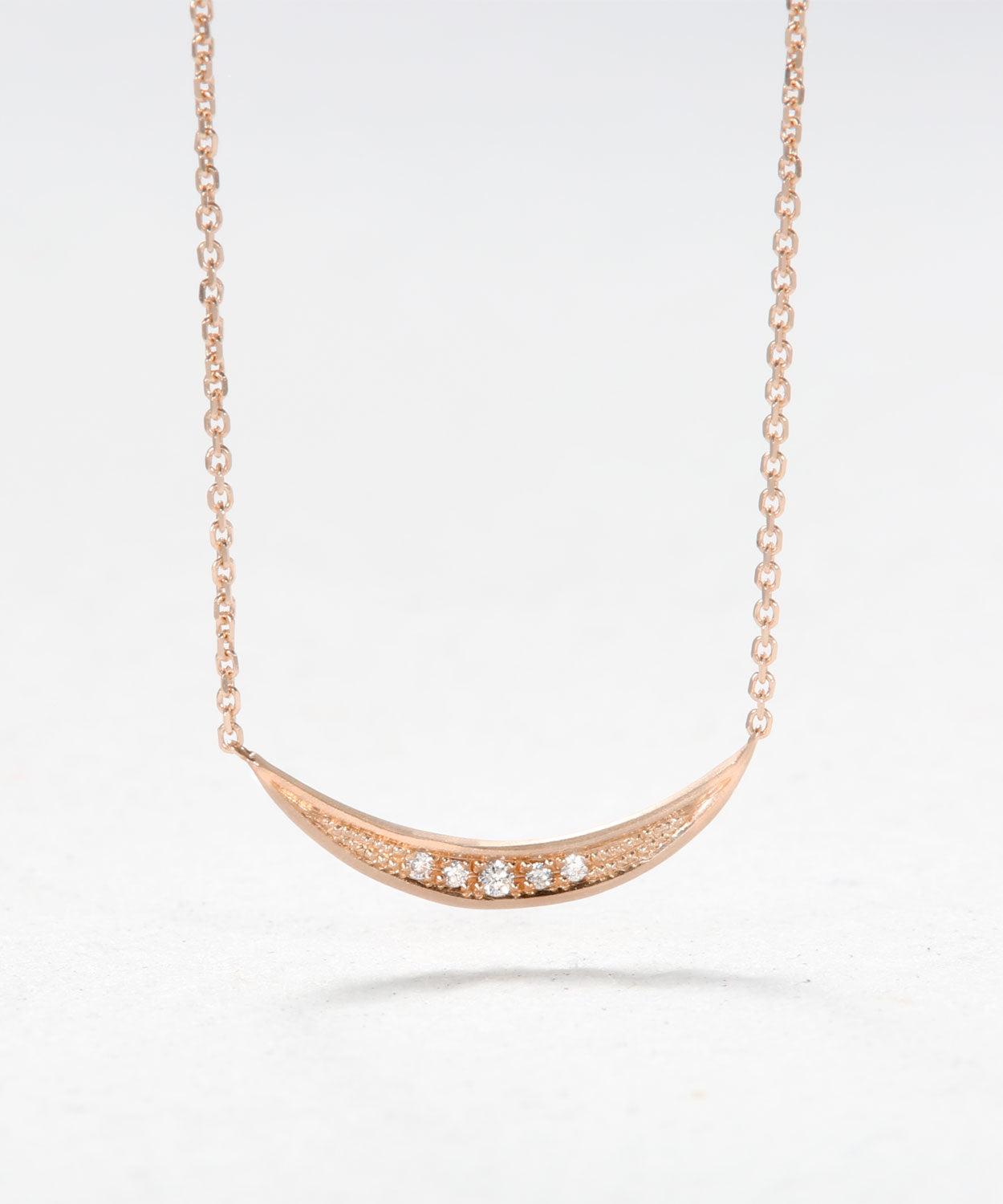 Pave Moon Necklace 