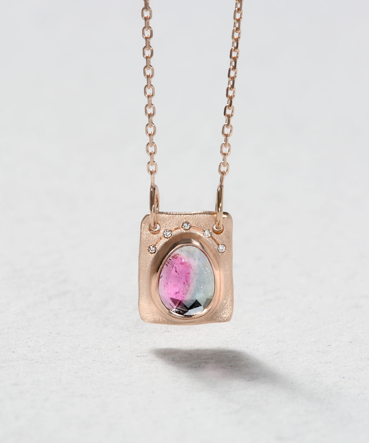 Pear Shape Plate Necklace