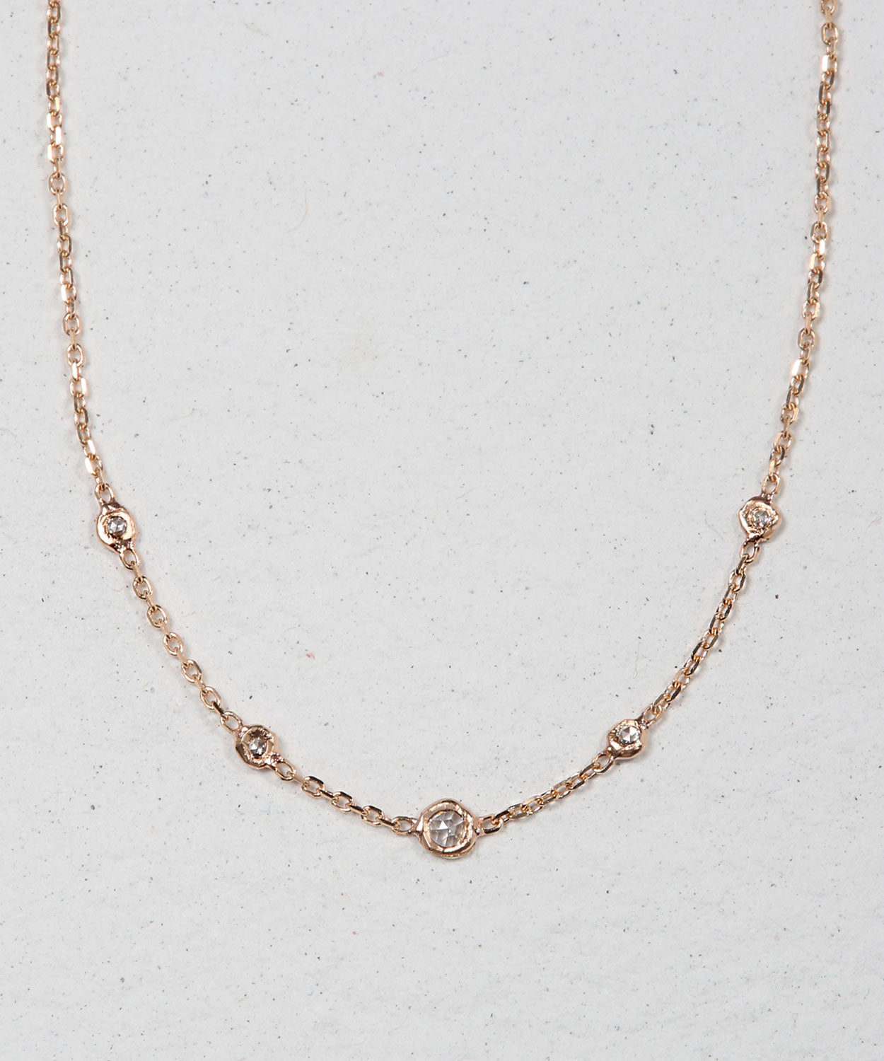 Rose Cut Diamond Necklace