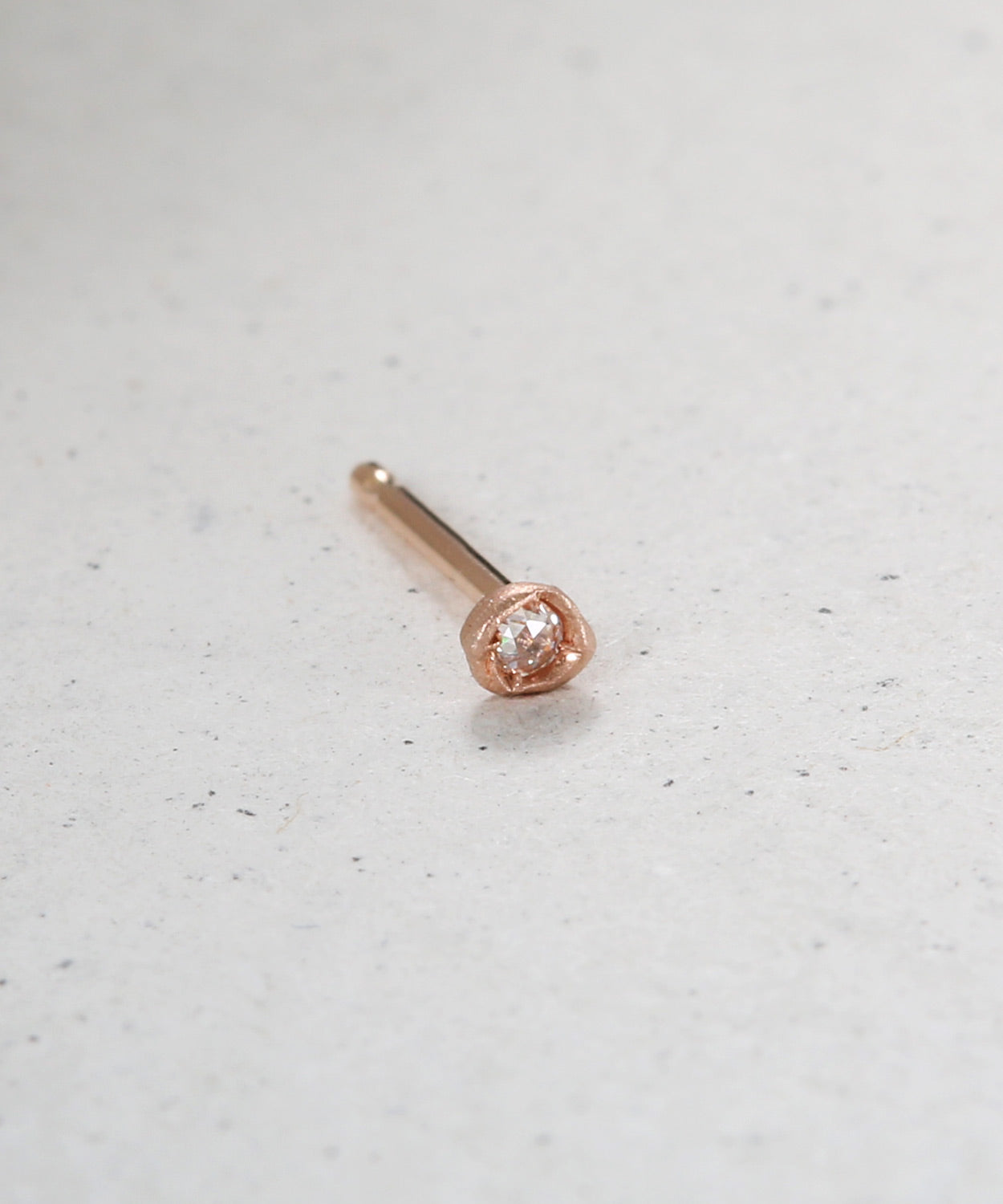 Rose Cut Diamond Stud