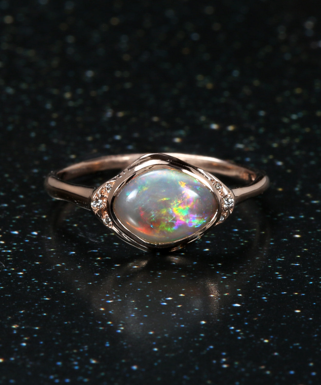 Seeing Eye Nebular Flash Opal Ring