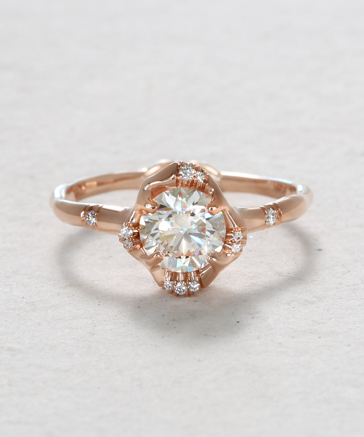 Shimmering Diamond Engagement Ring